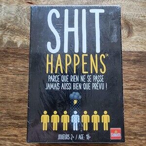 Goliath Sh!t Happens Party Card Game French Edition 2+ Players 18+ New Sealed